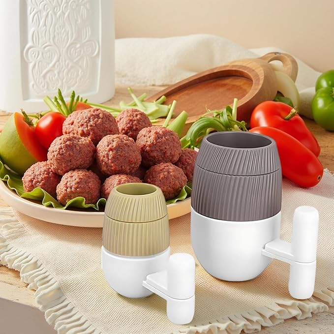Home for Easy Clean Cooking Gadget, 2 Pcs Meatball Maker Tool, Set Mold DIY Stuffed, Meatballer Creative Kitchen Ergonomic Handle