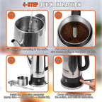 VEVOR 12-Cup Electric Percolator Coffee Pot, 304 Stainless Steel Body Coffee Percolator with Keep Warm Function & Heat-Resistant Handle, Classic Coffee Maker, Quick Brew & Easy-Pour Spout, Silver