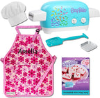 hatch & wander Kids Baking Set Bundle | Kids Apron & Chef Hat | Oven & Mix (included mix may vary)
