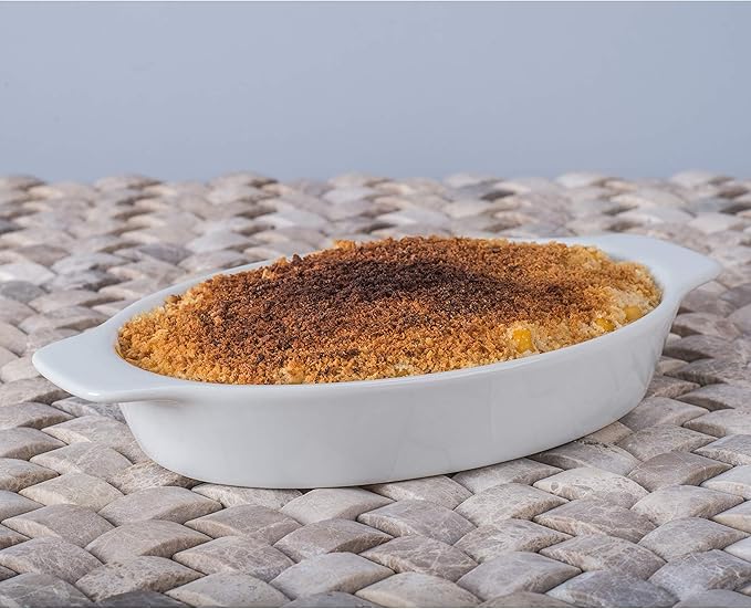 BIA Cordon Bleu Au Gratin Porcelain Baking Dish, Large, White (904998S4SIOC)