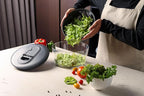 Zyliss Easy Spin Salad Spinner - Fruit & Veggie Dryer - Produce Spinner & Cleaner for Salad Prep - Dishwasher-Safe Kitchen Essential - Non-Slip Bowl with Pull Handle - Stainless Easy Spin Small