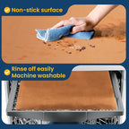 Oven Liners for Bottom of Oven -2Pack Large Heavy Duty Oven Mat, Toaster Gas Stove Oven Liner,Oven Covers for Electric Stove,Grill Mat - BPA & PFOA Free Kitchen Accessory to Keep Oven Clean