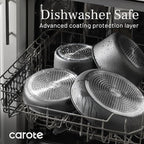 CAROTE 20pcs 4-Ply Premium Hard Anodized Pots and Pans Set Non Stick with Detachable Handle, Dishwasher/Oven Safe, RV Kitchen Cookware Set Nonstick, Induction Cookware, Large Capacity Pans and Pot Set