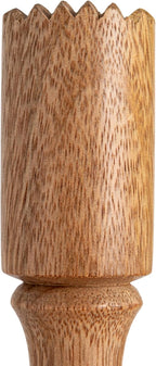 Creative Co-Op 5-Piece Stainless Steel and Mango Wood Bar Tools with Stand, Nickel Finish and Natural