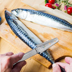 GALPADA Fish Scale Scraper 304 Stainless Steel Manual Fish Scale Remover Kitchen Gadget for Home Seafood Cleaning Tool