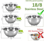 18/8 Stainless Steel Strainer and Colander for Kitchen, Pasta Strainer with Handle, Metal Colander for Spaghetti, Rice, Fruit, Vegetables, Noodles and Eggs, Collander and Sieve （3QT）