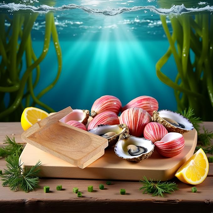 Oyster Shucking Opener Oyster Opener Seafood Clamp Tool Holder Shellfish Hand Shellcrab Oyster Knife Shucker Sheller Easy Install Easy to Use Seafood Tools Specialty Tools and Gadgets Oyster Clamp