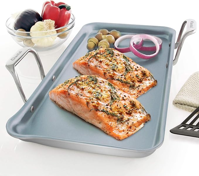 Chantal Stainless Steel Griddle, 19" x 9.5"