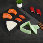 OSALADI Triangle Rice Ball Mold 3.34X3.34X1.57In Non-Stick Sushi Maker for Seaweed Bento Diy Kitchen Gadget Food Grade Material