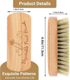 Vegetable Brush,2 Veggie Wash Brushes Potato Brush Cleaning Brush for Potato Carrot Cucumber and Fruits Vegetable Brush Scrubber for Food