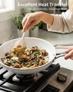 Ceramic Cookware Set - Nonstick Kitchen Pots and Pans Set, Induction Cookware Sets with Cooking Utensils Set, Non Toxic Cookware Set, Non Stick Pan Set for Cooking Pot, Oven & Dishwasher Safe, Gift