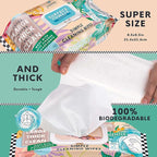 6 Packs Surface Cleaning Wipes Bleach Free, Thick & Large Dispose, All-Purpose Cleaner for Bathroom, Kitchen, Office, 100 Count Soft Flow, Biodegradable, No Scent