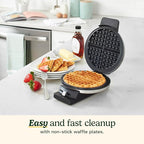 Cuisinart Waffle Maker, 1250W Round Classic Waffle Iron, 5-Setting Adjustable Browning Control, WMR-CAP2, Brushed Stainless