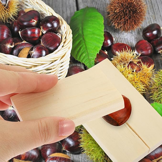GARVALON Manual Chestnut Opener Nut Crackers Cross Cutter Tool for Home Use Convenient Nut Cracking Gadget Kitchen Specialty Tool