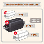 11x5 Inch Cast Iron Loaf Pan With Lid，5.8 Qt Large Loaf Pans For Sourdough Bread Baking, Pre-Seasoned Heavy Duty Dutch Oven Bread Pan For a Crispy Crust