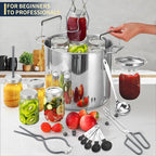 Gemfino Canning Supplies Starter Kit with Canning Rack,Canning Kit for Beginners