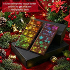 Ziliny Rectangle,Rectangle Holographic Chocolate Bar Mold Silicone, Rainbow Light Effect Chocolate Bar Deep Thick Molds for DIY Candy Dessert Baking, Candy, Wax Melts, Cake Decoration