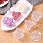 3 Pack Rice Ball Mold, Sushi Mold Diy Sushi Cooking Tools For Japanese Boxed Meal Children Bento,Kitchen Tools Sushi Plates Rice Ball Mold Non Stick Sushi Rice Making Kit (Transparent, Circle)