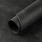 ADRIMER Placemats, Heat Resistant Oval Placemats Set of 6 Washable 12 x 17 Inch, Waterproof Table Mats, Wipeable Pu Place Mats for Kitchen, Dark Grey