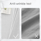 BALCONY & FALCON Rectangle Tablecloth Washable Wrinkle Resistant and Water Proof Table Cloth Decorative Linen Fabric Tablecloths for Dining Parties Kitchen Wedding and Outdoor Use (Owl Gray, 55x95)