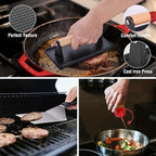 128 PCS Griddle Accessories Kit - Premium Flat Top Grill Accessories Set for Blackstone & Camp Chef, Stainless Steel BBQ Tool Utensils Gift Grilling Set for Lover Outdoor Men Women dad