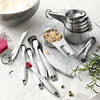 Spring Chef Stainless Steel Measuring Cups & Spoons Set of 20 with Leveler, Nesting 7 Metal Measuring Cups & 13 Spoons for Dry & Liquid Ingredients, Dishwasher Safe Kitchen Tools for Cooking & Baking