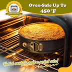 HIWARE 10 Inch Non-stick Springform Pan with Removable Bottom/Leakproof Cheesecake Pan