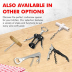 Chef Craft Select Metal Winged Corkscrew, 6.5 inch, Black and Chrome