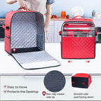 BAGSPRITE Stand Mixer Cover with Appliance Sliders Base Compatible with KitchenAid Mixer-Storage Bag for 4.5/5 Quart with Pockets for Kitchen Aid Accessories and Attachments