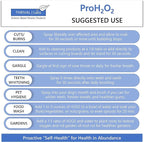 ProH2O2 3% Food Grade Hydrogen Peroxide – Natural Cleaner & Disinfectant – Suitable for Household Use – Ideal for Cleaning, Sanitizing & Gargle – 8 fl oz (Spray Bottle)