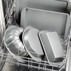 Farberware Nonstick Bakeware 3-Piece Cookie Pan Set, Gray