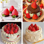 Strawberry Shaped Silicone Mold, 3D Fruit Mousse Cake Mold for Cake Decoration Cupcake Topper Dessert Chocolate Ice Candle Soap