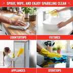 Rebel Green Natural All-Purpose Cleaning Spray - Plant-Based Multi-Surface Cleaner with Essential Oils for Kitchen, Bath, Countertops and More - Peppermint & Lemon Scent - 16 oz - 1 Pack