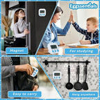 Kitchen Timers for Cooking and Baking with Big Digital Numbers and Loud Alarm Used in Cooking, Classroom, and Office.