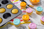 Wilton Silver Non Stick 12 Cup Muffin Pan, Cupcake and Muffin Tin for Baking and Brunch, Made without PFAS, Durable Steel