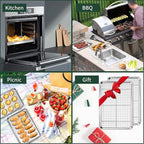 Half Sheet Pans with Rack Set [2 Pans + 2 Racks], CEKEE Stainless Half Size Large Baking Sheets with Rack -18 Inch Baking Tray Set- Rust & Warp Resistant & Heavy Duty Large Cookie Sheet