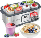 Ultimate Probiotic Yogurt Maker with Adjustable Temperature & Time Control - Make Trillions of Live Probiotics & Get Better Gut Health - ULTIMATE LIFETIME WARRANTY - Wellness Gifts for Men & Women