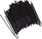 Chef Craft 5 Inch Coffee Stirrer Straws-Set of 150, Pack of 1, black