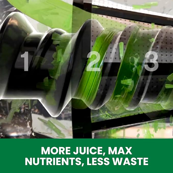 Omega Cold Press Juicer Machine, All-in-One Nutrition System for Vegetable and Fruit Juice, Nut Butter, Baby Food, Pasta and Sorbets, Triple-Stage 80-RPM Slow Masticating Juicer, 200-Watts, Black