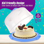 Perlli Kids Cake & Cupcake Baking Set – 51 Pieces Real Utensils & Decorating Kit with Carrier Safe Baking Supplies Gift for Junior Chefs Girls & Boys (Blue)
