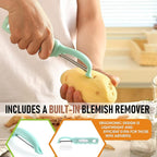 Spring Chef Swivel Peeler & Professional XL Box Grater Bundle - Mint