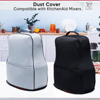 BAGSPRITE Stretchy Stand Mixer Cover with Appliance Slider– Washable Applicance Cover Compatible with KitchenAid Mixer 6/7/8 Quart – Dust Cover with Pockets for KitchenAid Accessories and Attachments