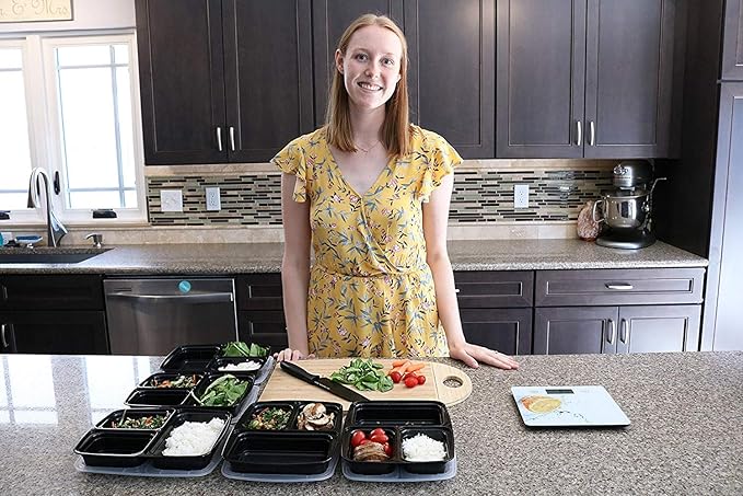 Prep Container Chef Kitchen Scale - Digital Food Scale. Nutrition Scale for Weight Loss, Baking, Meal Prep, and Keto Diet. User-Friendly Design,eliminates Multiple Measuring Cups & Spoons.
