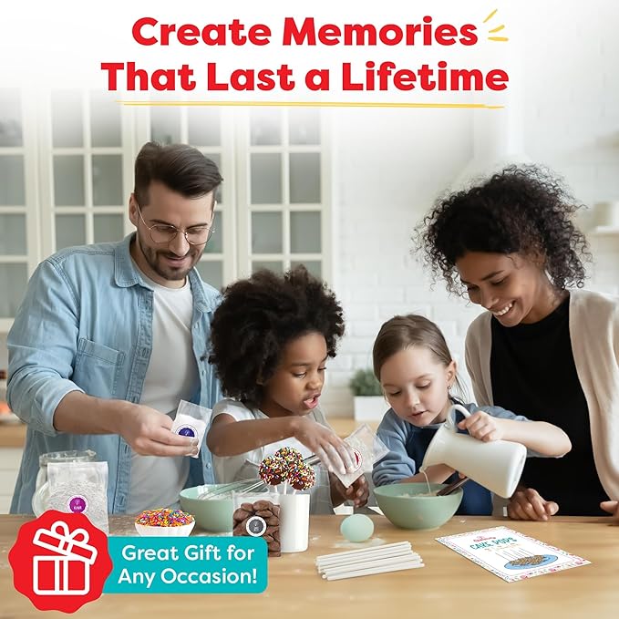 Baketivity Cake Pop & Pretzel Baking Kit Bundle – 2 Fun DIY Cooking Sets for Kids with Pre-Measured Ingredients – Learn, Bake & Bond – Fun Gift for Ages 5-12+