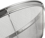 Juvale Stainless Steel Fine Mesh Strainer - Durable Rust-Resistant Mesh Colander - Ergonomic Handle Rice Colander - Ultra-Fine Flour Sifter - Dishwasher Safe with Stable Design - 11 in x 4 in, Silver