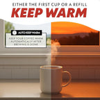 Gourmia Coffee Maker – 5 Cup, One-Touch Brew, Pause & Serve, Automatic Keep Warm, Stainless Steel Accents, Black