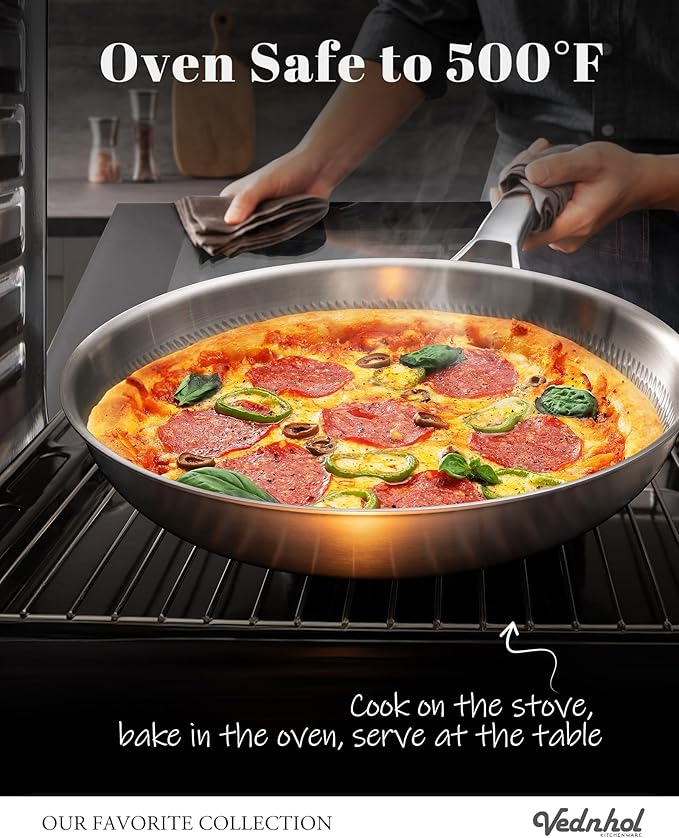 Titanium Pans set, 8+10+12Inch Pure Titanium Hammered Pro with Two Lids, Non-Toxic Skillet for Cooking, PFAS/PFOA/PTFE Free Cookware, Dishwasher&Oven Safe, Kitchen Induction Compatible