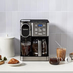 Cuisinart 12-Cup Coffee Maker, Single-Serve Brewer Glass Carafe, Automatic Hot & Iced Coffee Machine, Brew Strength Control and Pause, SS-16, Stainless Steel