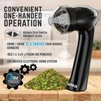 Mamba Grinder Electric Spice Grinders. Easy to Load One-Handed Use 1g USB Rechargeable Mill