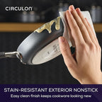 Circulon A1 Series with ScratchDefense Nonstick Induction Small Frying Pan for Eggs, Induction Cookware, Egg Pan, 6.25-Inch, Graphite